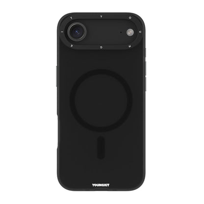 Apple iPhone 17 Air Kılıf M-safe Şarj Özellikli Youngkit Hidden Sand Serisi Kapak - Görsel 4