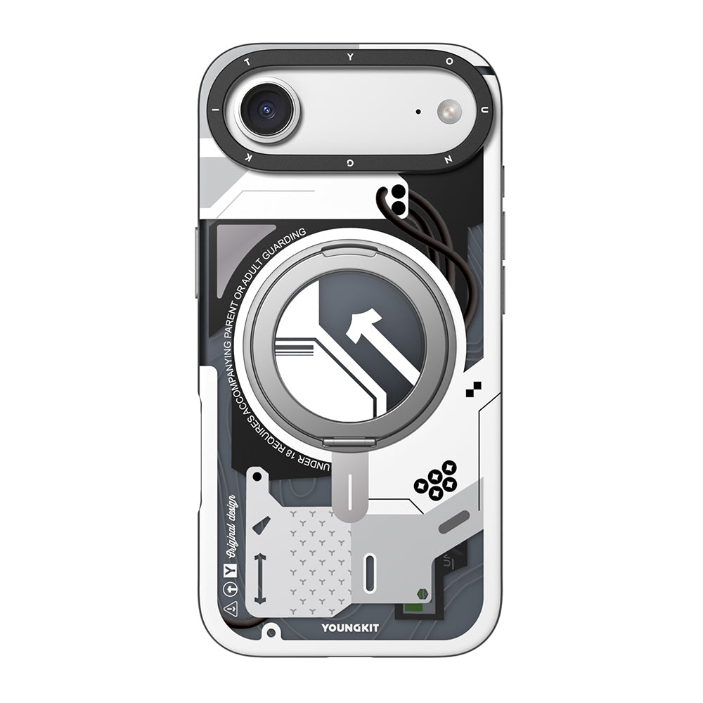 Apple iPhone 17 Air Kılıf M-safe Şarj Özellikli Youngkit Starship Serisi Kapak - Görsel 3