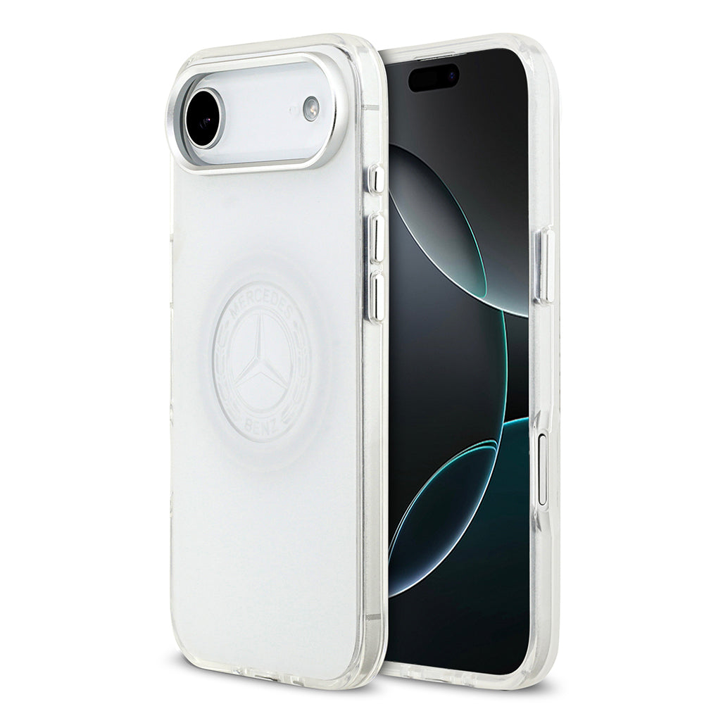 Apple iPhone 17 Air Kılıf Mercedes Benz Orjinal Lisanslı M-safe Şarj Özellikli Buzlu PC Nostaljik Yıldız Dizayn Kapak - Görsel 3