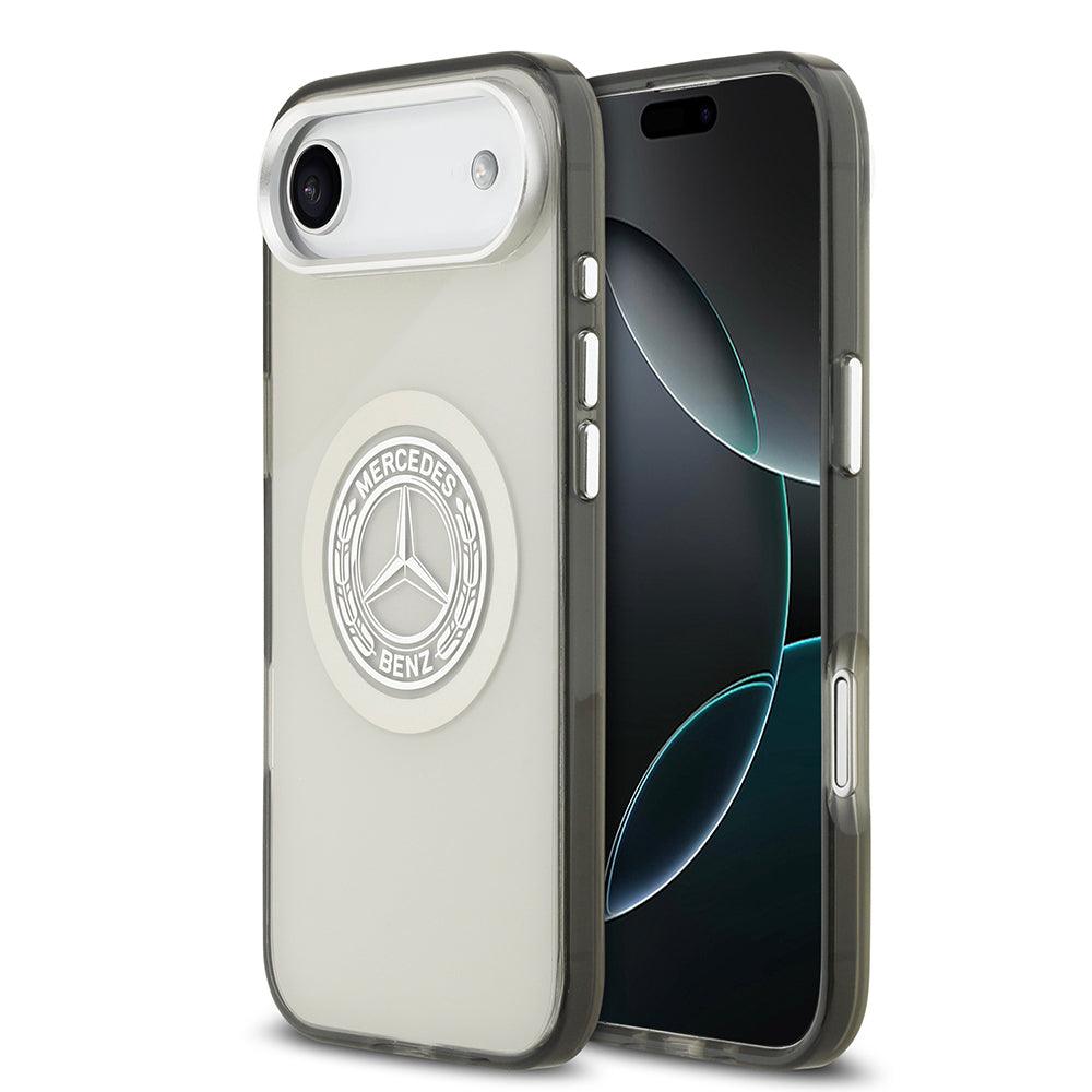 Apple iPhone 17 Air Kılıf Mercedes Benz Orjinal Lisanslı M-safe Şarj Özellikli Çift Katmanlı PC Nostaljik Yıldız Dizayn Kapak - Görsel 2