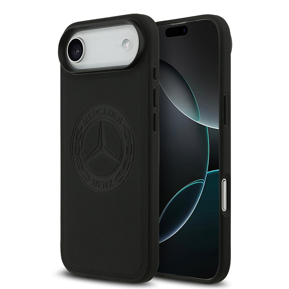 Apple iPhone 17 Air Kılıf Mercedes Benz Orjinal Lisanslı M-safe Şarj Özellikli Hakiki Deri Nostaljik Yıldız Dizayn Kapak - Görsel 2