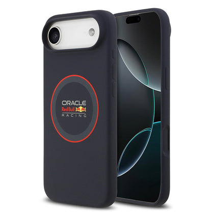 Apple iPhone 17 Air Kılıf Redbull Orjinal Lisanslı M-safe Şarj Özellikli Kırmızı Halka ve Logo Silikon Kapak - Görsel 2