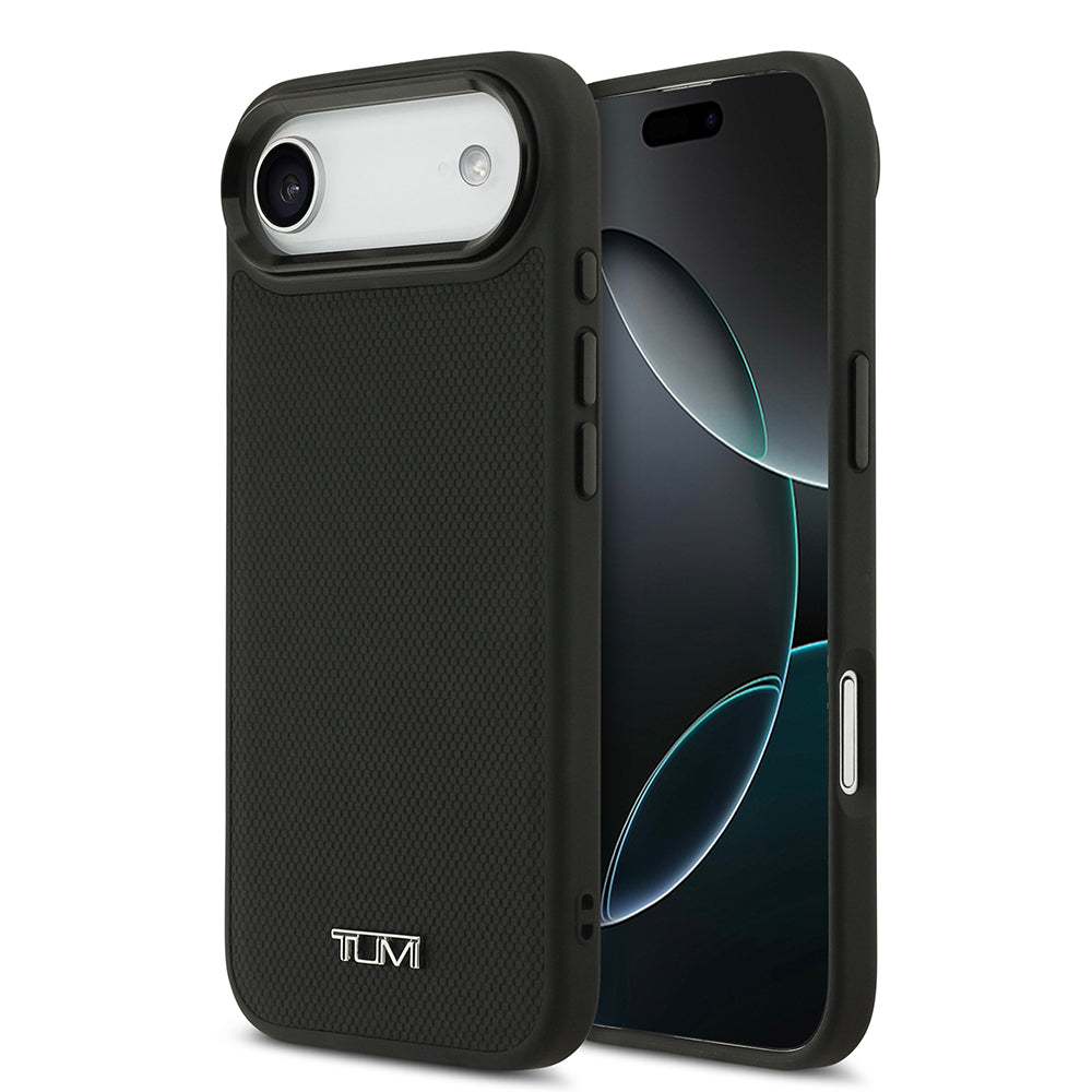 Apple iPhone 17 Air Kılıf TUMI M-safe Şarj Özellikli Deri Noktalı Dizayn Kapak - Görsel 2