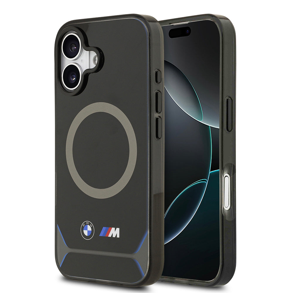 Apple iPhone 17 Kılıf BMW Orjinal Lisanslı M-safe Şarj Özellikli Metal Buton Tasarımlı IML Baskılı M Dizayn Kapak - Görsel 2