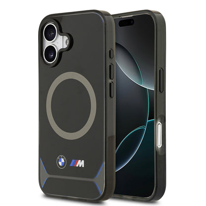Apple iPhone 17 Kılıf BMW Orjinal Lisanslı M-safe Şarj Özellikli Metal Buton Tasarımlı IML Baskılı M Dizayn Kapak - Görsel 2