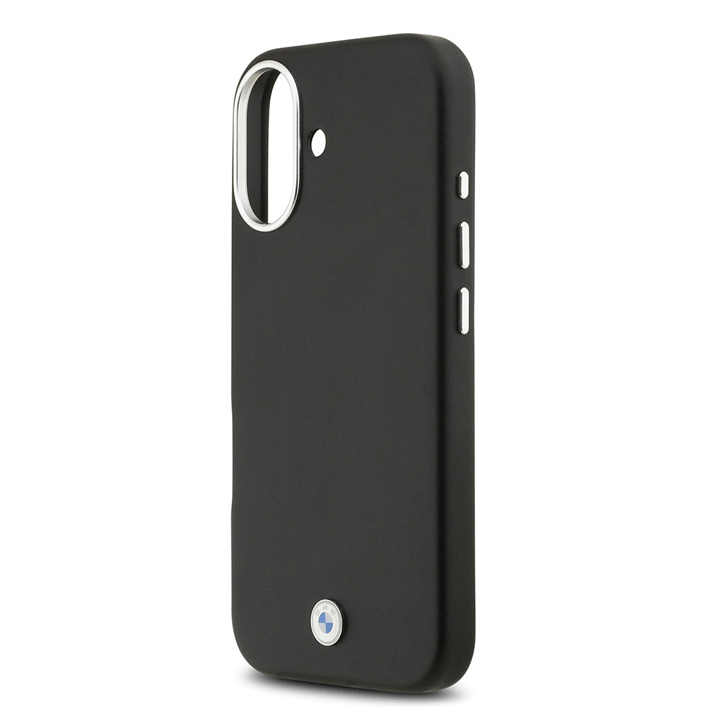 Apple iPhone 17 Kılıf BMW Orjinal Lisanslı M-safe Şarj Özellikli Metal Logolu Tam Kaplama Deri Kapak - Görsel 6