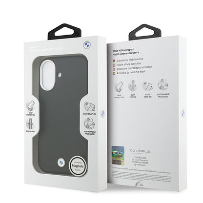 Apple iPhone 17 Kılıf BMW Orjinal Lisanslı M-safe Şarj Özellikli Metal Logolu Tam Kaplama Deri Kapak - Görsel 8