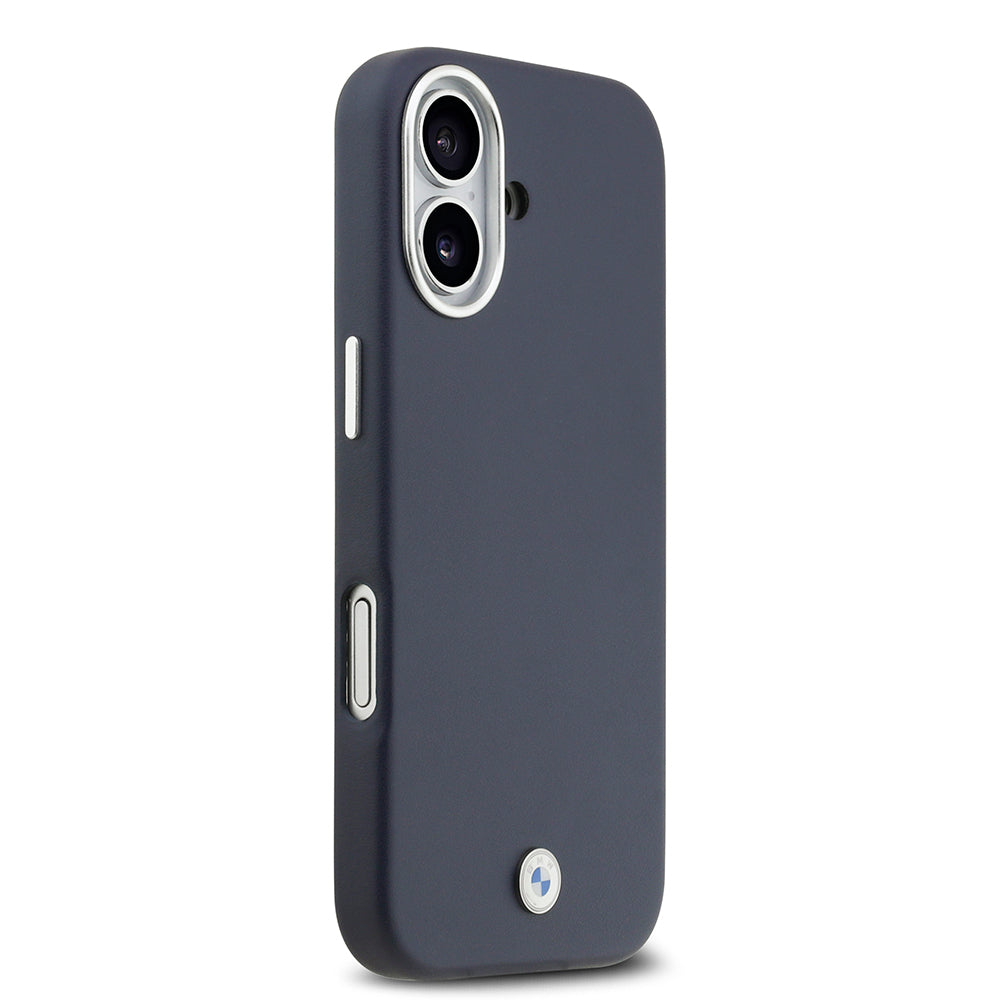 Apple iPhone 17 Kılıf BMW Orjinal Lisanslı M-safe Şarj Özellikli Metal Logolu Tam Kaplama Deri Kapak - Görsel 11
