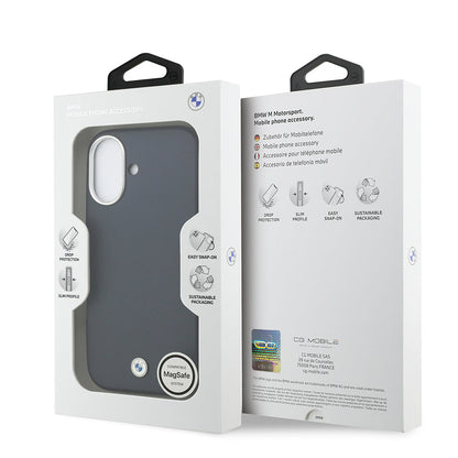 Apple iPhone 17 Kılıf BMW Orjinal Lisanslı M-safe Şarj Özellikli Metal Logolu Tam Kaplama Deri Kapak - Görsel 15