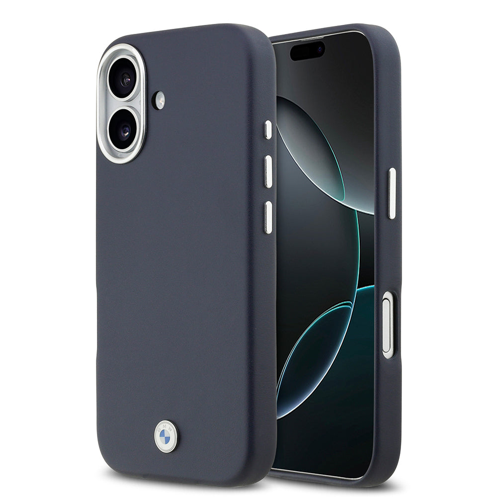 Apple iPhone 17 Kılıf BMW Orjinal Lisanslı M-safe Şarj Özellikli Metal Logolu Tam Kaplama Deri Kapak - Görsel 17