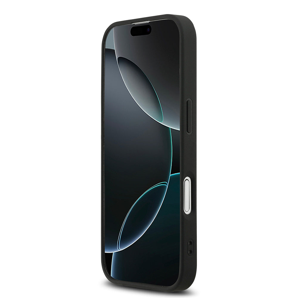 Apple iPhone 17 Kılıf DKNY Orjinal Lisanslı M-safe Şarj Özellikli 3D Yazılı Grid Pattern Kapak - Görsel 5