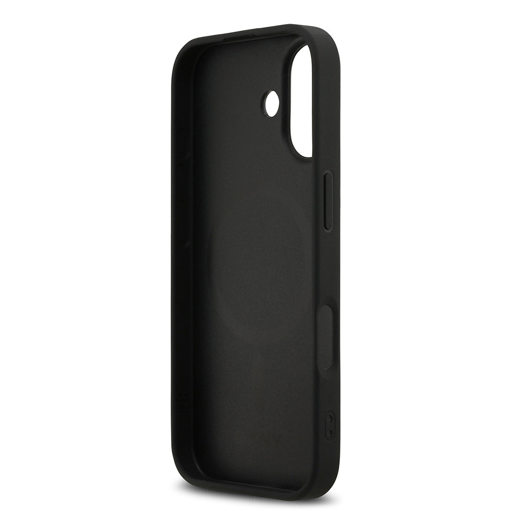 Apple iPhone 17 Kılıf DKNY Orjinal Lisanslı M-safe Şarj Özellikli 3D Yazılı Grid Pattern Kapak - Görsel 7