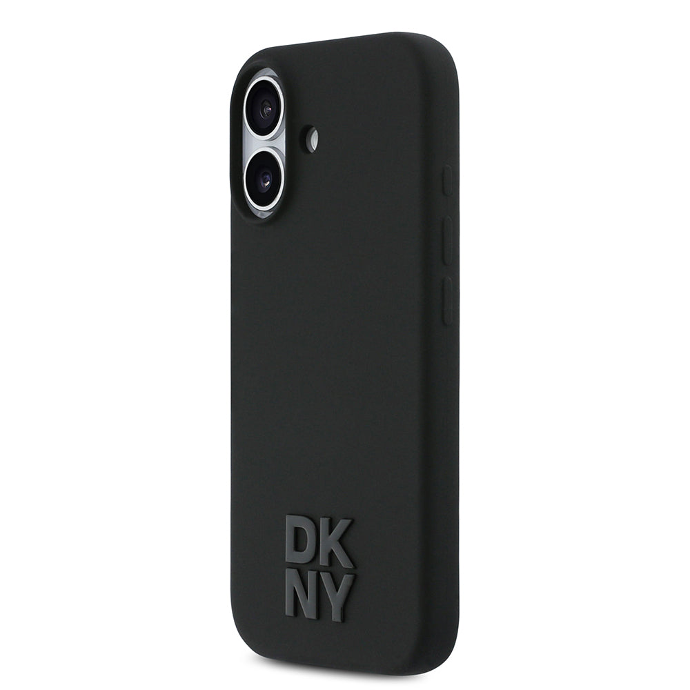 Apple iPhone 17 Kılıf DKNY Orjinal Lisanslı M-safe Şarj Özellikli Metal Logolu Silikon Kapak - Görsel 2