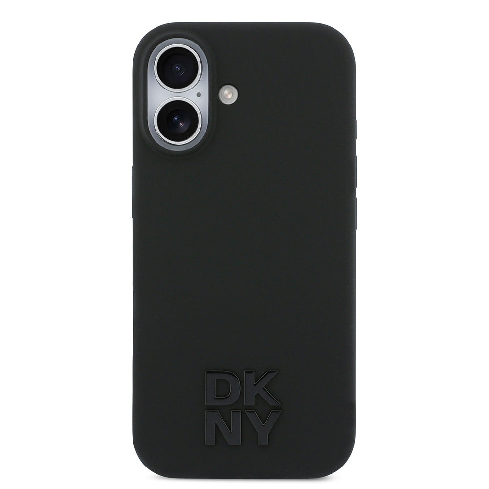 Apple iPhone 17 Kılıf DKNY Orjinal Lisanslı M-safe Şarj Özellikli Metal Logolu Silikon Kapak - Görsel 3