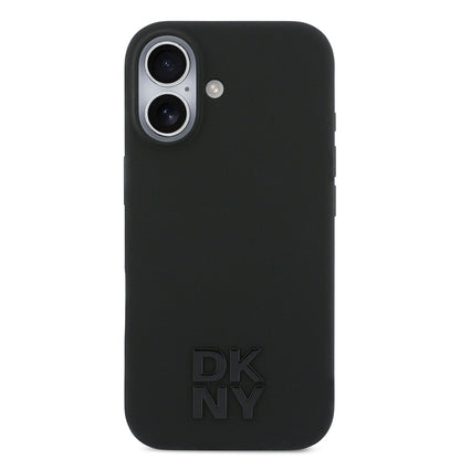 Apple iPhone 17 Kılıf DKNY Orjinal Lisanslı M-safe Şarj Özellikli Metal Logolu Silikon Kapak - Görsel 3