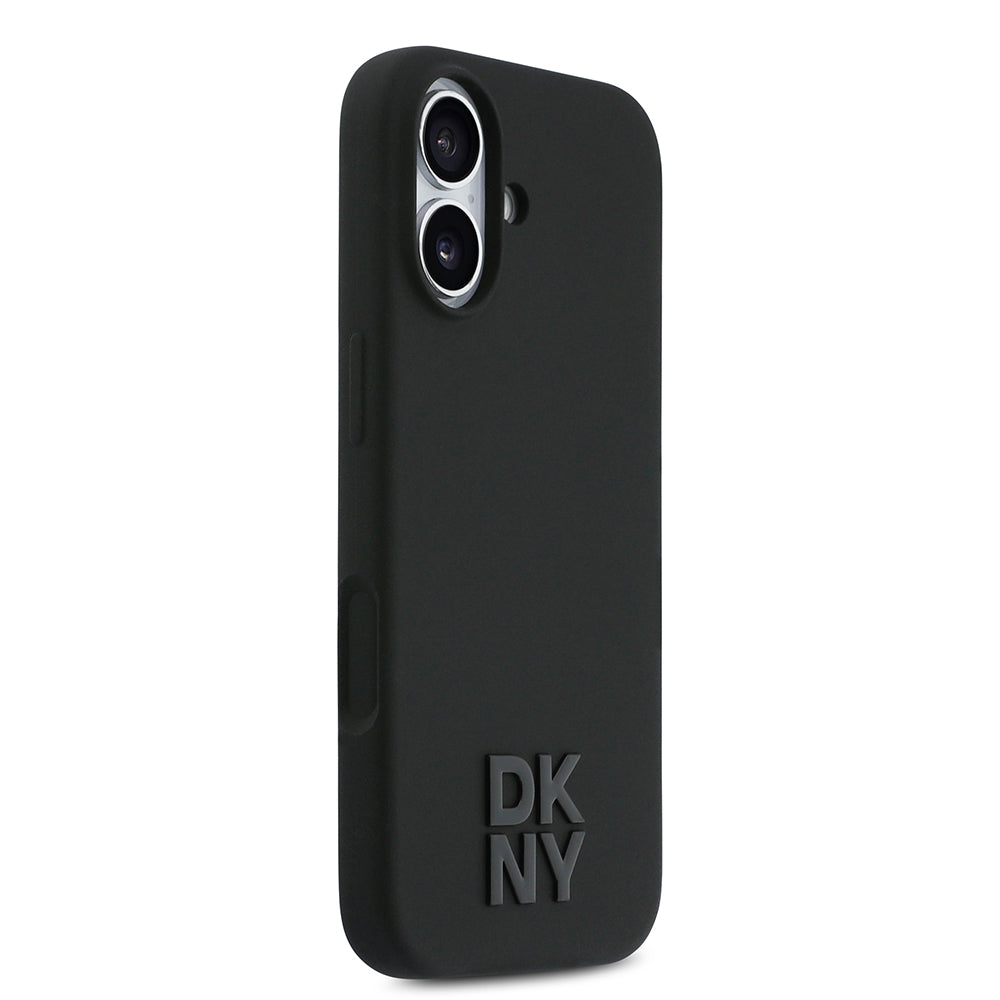 Apple iPhone 17 Kılıf DKNY Orjinal Lisanslı M-safe Şarj Özellikli Metal Logolu Silikon Kapak - Görsel 4