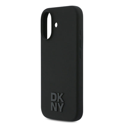 Apple iPhone 17 Kılıf DKNY Orjinal Lisanslı M-safe Şarj Özellikli Metal Logolu Silikon Kapak - Görsel 6