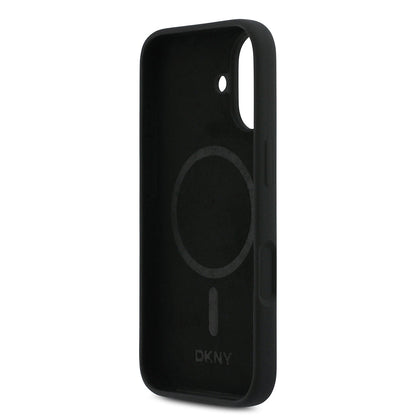 Apple iPhone 17 Kılıf DKNY Orjinal Lisanslı M-safe Şarj Özellikli Metal Logolu Silikon Kapak - Görsel 7