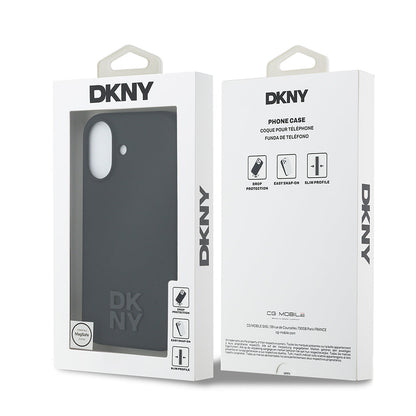 Apple iPhone 17 Kılıf DKNY Orjinal Lisanslı M-safe Şarj Özellikli Metal Logolu Silikon Kapak - Görsel 8