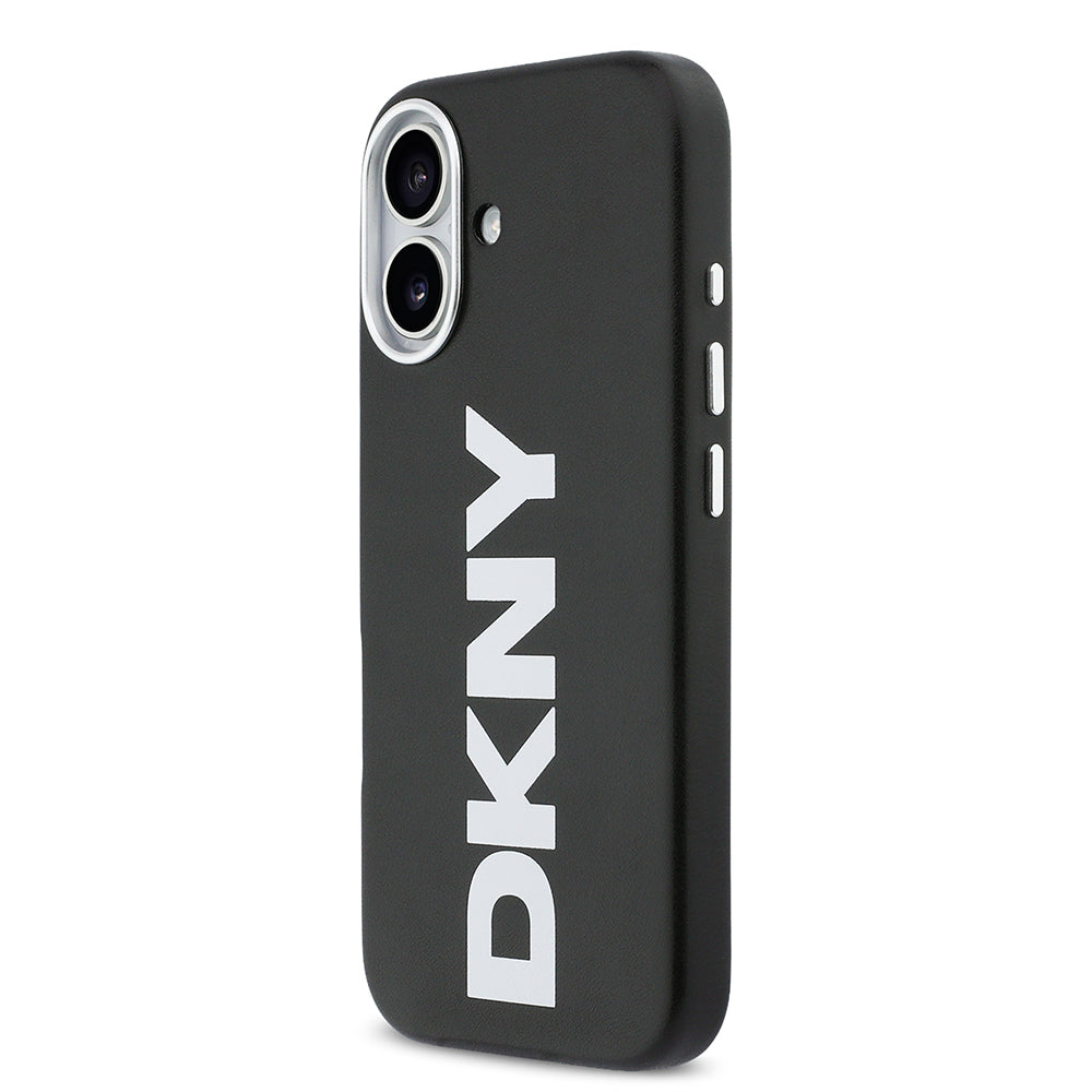 Apple iPhone 17 Kılıf DKNY Orjinal Lisanslı M-safe Şarj Özellikli PU Büyük Dikey Logolu Kapak - Görsel 2