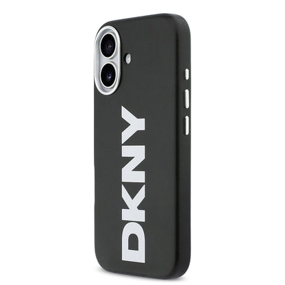 Apple iPhone 17 Kılıf DKNY Orjinal Lisanslı M-safe Şarj Özellikli PU Büyük Dikey Logolu Kapak - Görsel 2