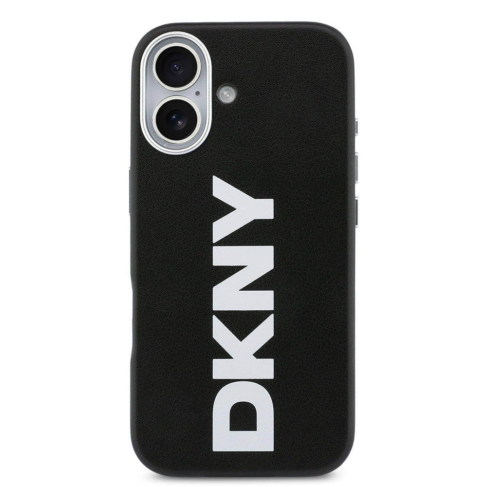 Apple iPhone 17 Kılıf DKNY Orjinal Lisanslı M-safe Şarj Özellikli PU Büyük Dikey Logolu Kapak - Görsel 3