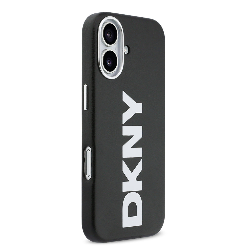 Apple iPhone 17 Kılıf DKNY Orjinal Lisanslı M-safe Şarj Özellikli PU Büyük Dikey Logolu Kapak - Görsel 4