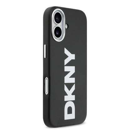 Apple iPhone 17 Kılıf DKNY Orjinal Lisanslı M-safe Şarj Özellikli PU Büyük Dikey Logolu Kapak - Görsel 4