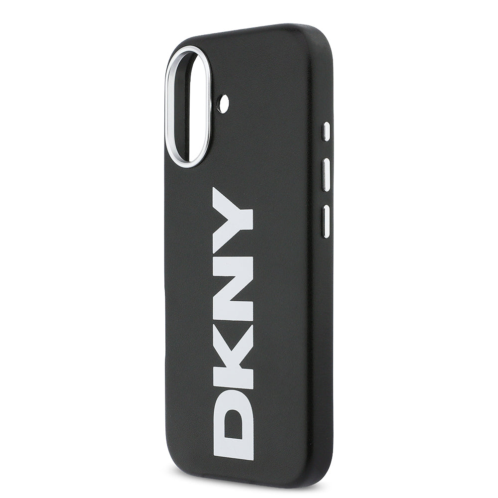 Apple iPhone 17 Kılıf DKNY Orjinal Lisanslı M-safe Şarj Özellikli PU Büyük Dikey Logolu Kapak - Görsel 6