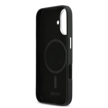 Apple iPhone 17 Kılıf DKNY Orjinal Lisanslı M-safe Şarj Özellikli PU Büyük Dikey Logolu Kapak - Görsel 7