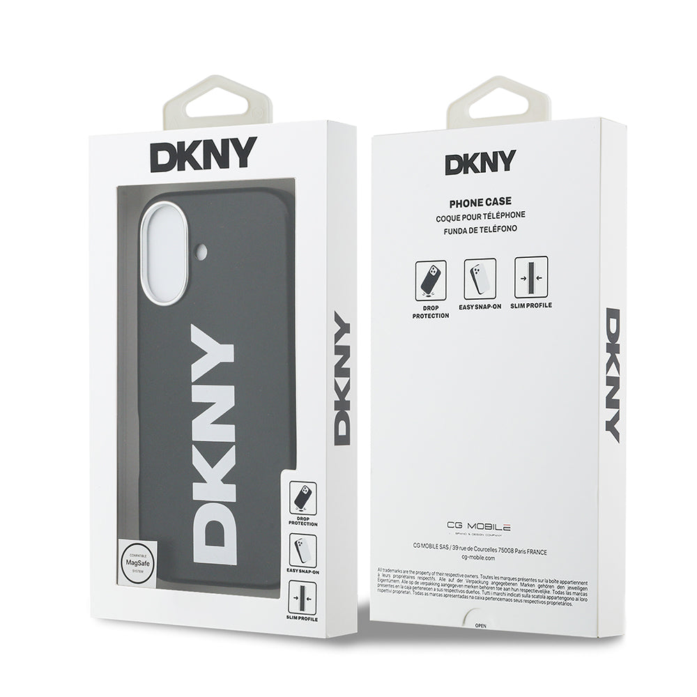 Apple iPhone 17 Kılıf DKNY Orjinal Lisanslı M-safe Şarj Özellikli PU Büyük Dikey Logolu Kapak - Görsel 8