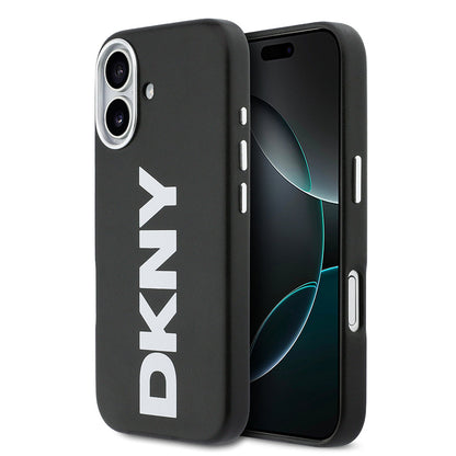 Apple iPhone 17 Kılıf DKNY Orjinal Lisanslı M-safe Şarj Özellikli PU Büyük Dikey Logolu Kapak - Görsel 9