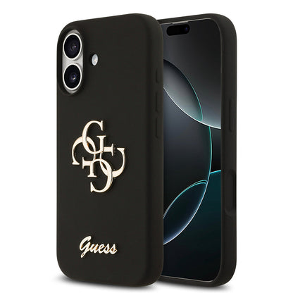 Apple iPhone 17 Kılıf Guess Orjinal Lisanslı Grained Yazı Logolu Kapak - Görsel 2