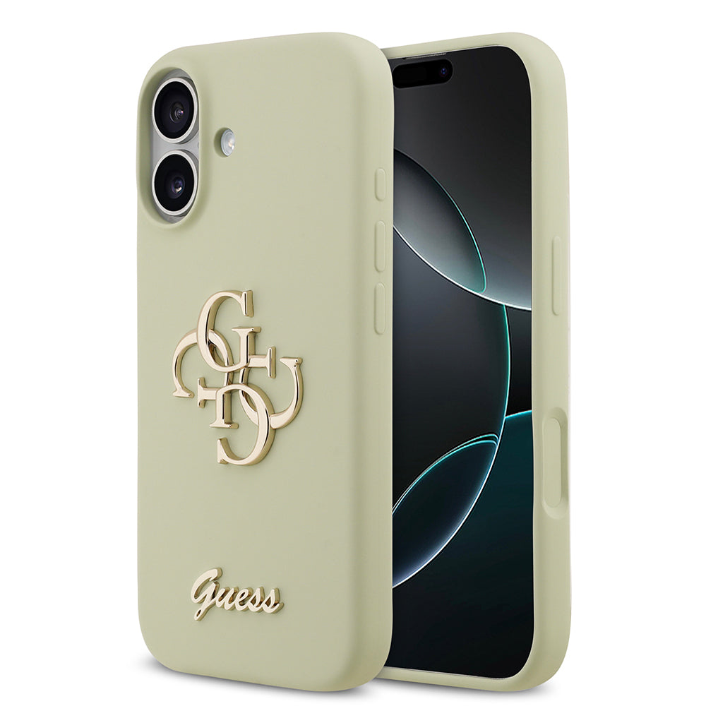 Apple iPhone 17 Kılıf Guess Orjinal Lisanslı Grained Yazı Logolu Kapak - Görsel 4