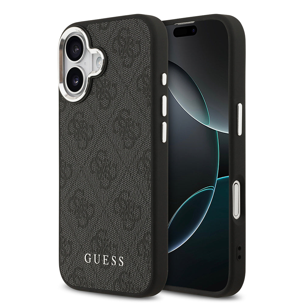 Apple iPhone 17 Kılıf Guess Orjinal Lisanslı M-safe Şarj Özellikli 4G Klasik Yazı Logolu Kapak - Görsel 2