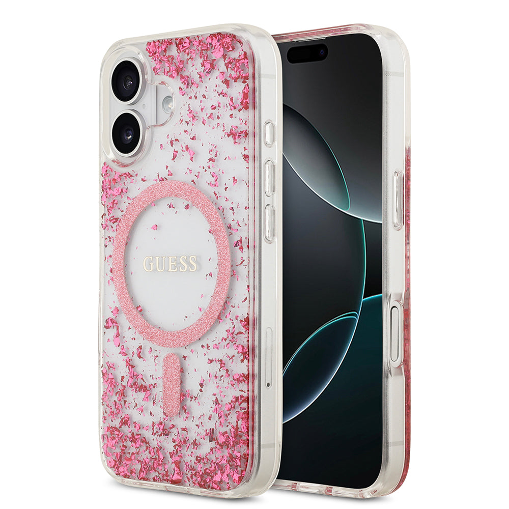 Apple iPhone 17 Kılıf Guess Orjinal Lisanslı M-safe Şarj Özellikli Transparan Resin Bottom Kapak - Görsel 2