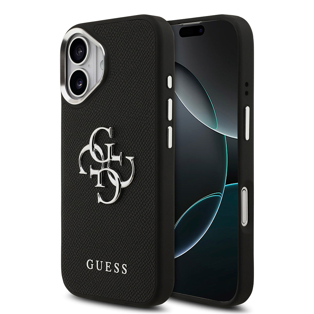 Apple iPhone 17 Kılıf Guess Orjinal Lisanslı PU Deri 4G Büyük Metal Logo Dizaynlı Kapak - Görsel 2
