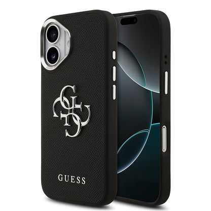 Apple iPhone 17 Kılıf Guess Orjinal Lisanslı PU Deri 4G Büyük Metal Logo Dizaynlı Kapak - Görsel 2