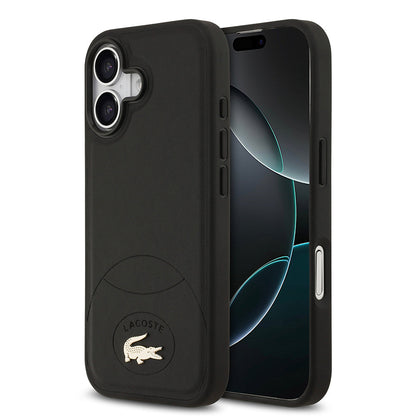 Apple iPhone 17 Kılıf Lacoste Orjinal Lisanslı M-safe Şarj Özellikli PU Deri Tasarımlı Metal Logolu Kapak - Görsel 2