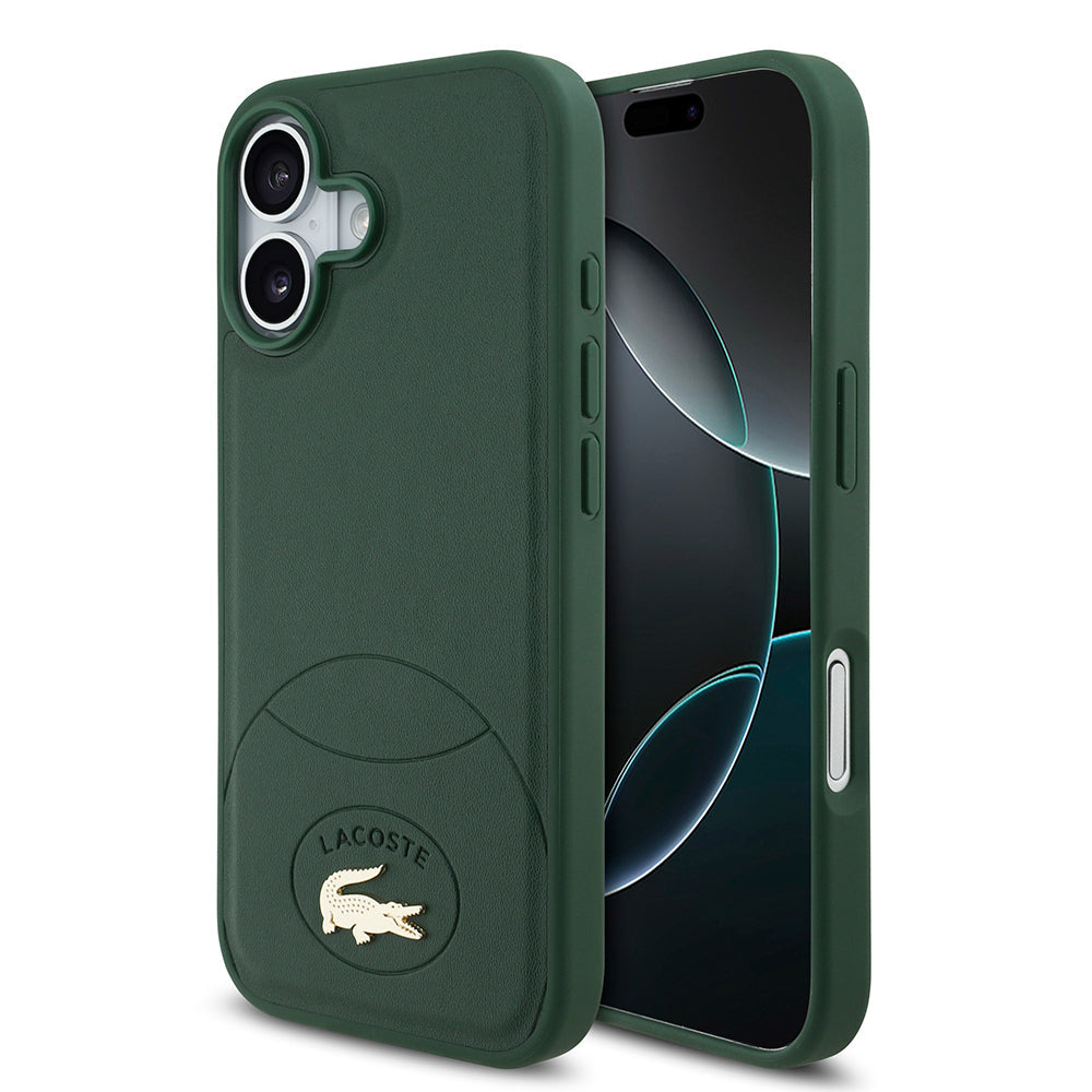 Apple iPhone 17 Kılıf Lacoste Orjinal Lisanslı M-safe Şarj Özellikli PU Deri Tasarımlı Metal Logolu Kapak - Görsel 3