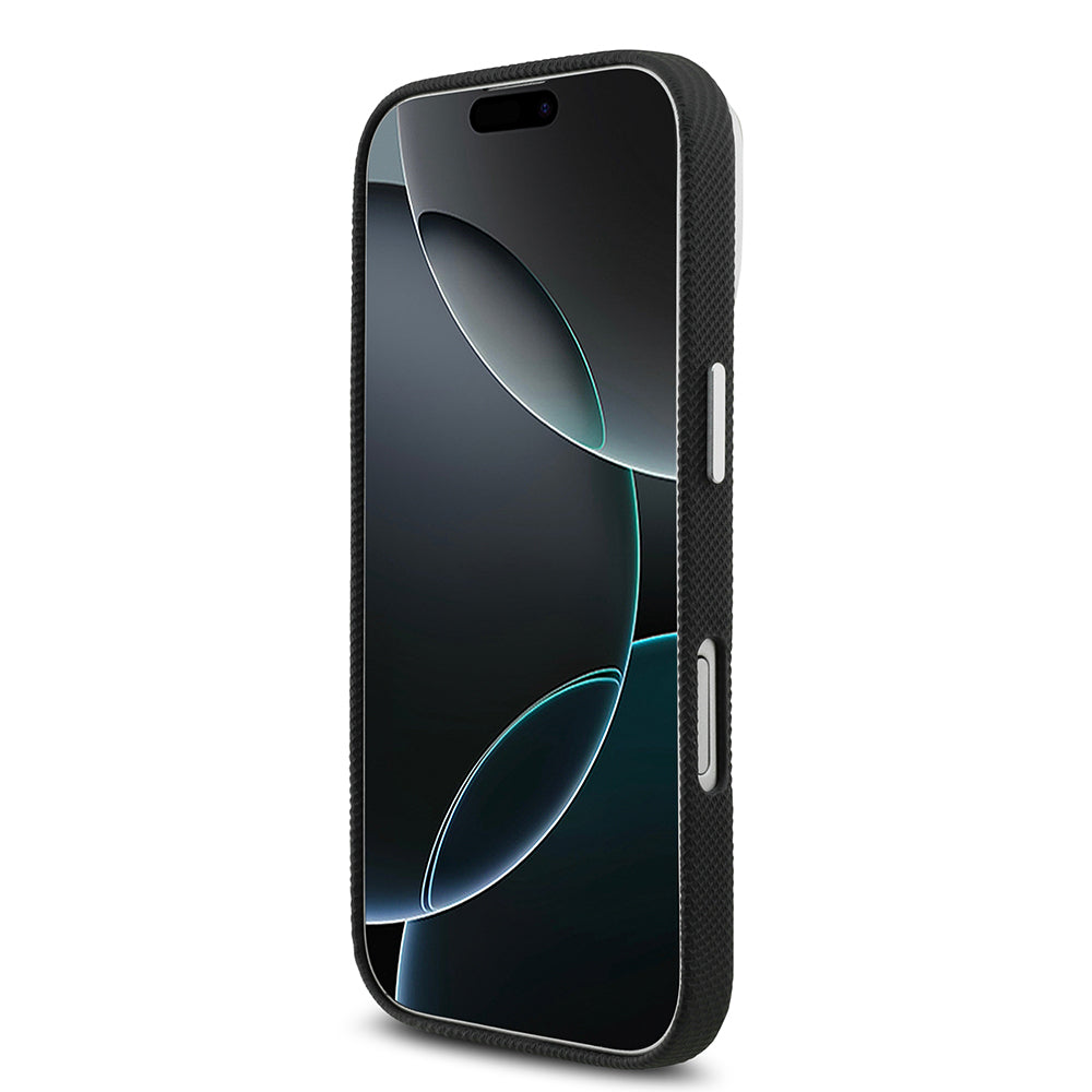 Apple iPhone 17 Kılıf Lacoste Orjinal Lisanslı M-Safe Şarj Özellikli PVC Pike Desenli Arka Yüzey İkonik Timsah Dokuma Logolu Kapak - Görsel 5