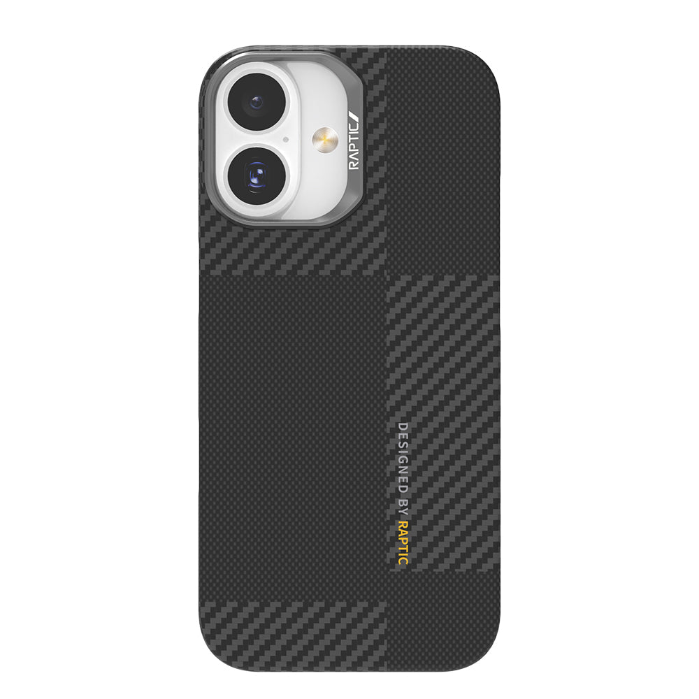 Apple iPhone 17 Kılıf M-safe Şarj Özellikli 600D Metal Kamera Çerçeveli Raptic Aramid Fiber Geotik Serisi Kapak - Görsel 2