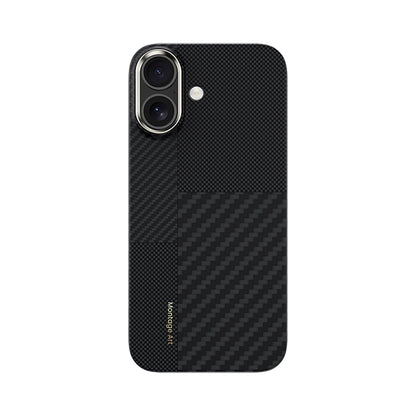 Apple iPhone 17 Kılıf M-safe Şarj Özellikli Karbon Fiber Benks Montage ArmorAir Kevlar Kapak - Görsel 2