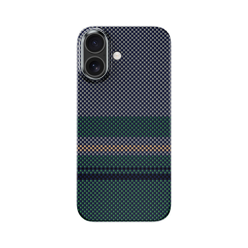 Apple iPhone 17 Kılıf M-safe Şarj Özellikli Karbon Fiber Tasarımlı Benks Aurora ArmorAir Kevlar Kapak - Görsel 2