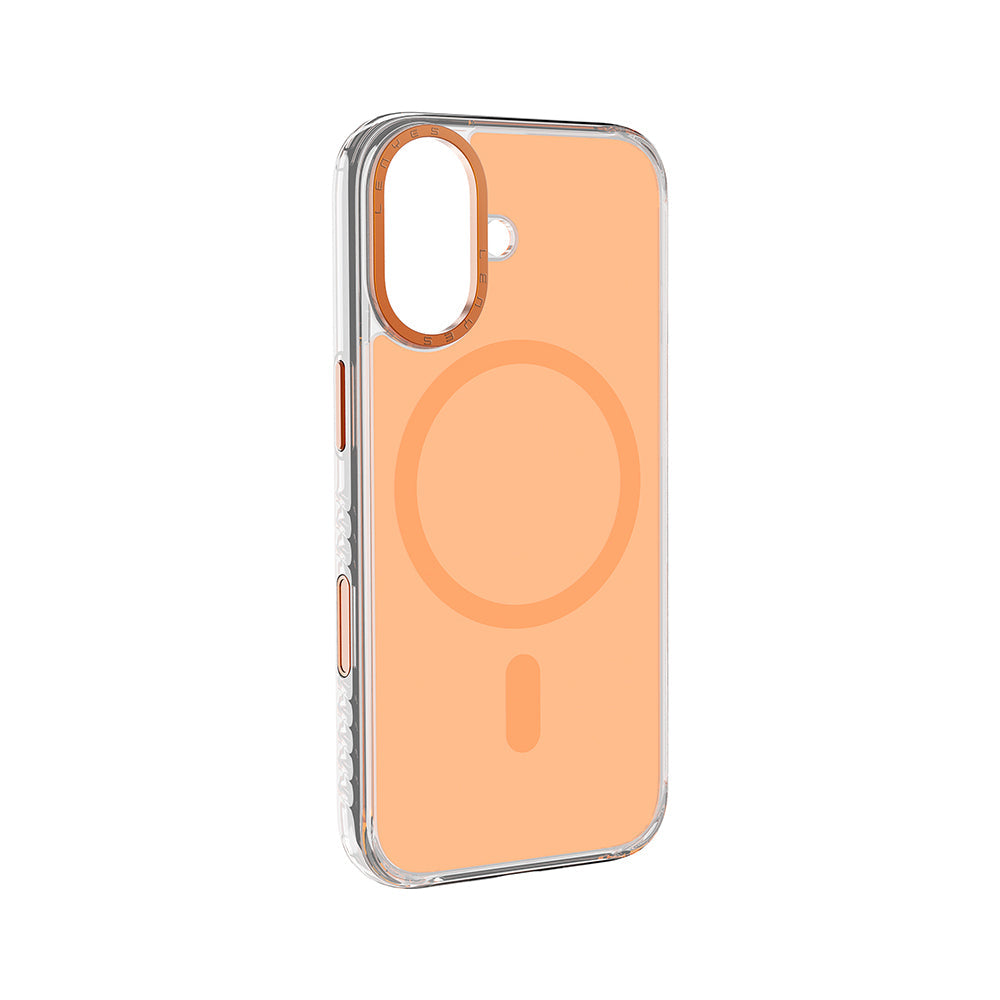 Apple iPhone 17 Kılıf M-safe Şarj Özellikli Metal Kamera Çerçeveli Airbag Tasarımlı Lenyes CK221 Sert PC Kapak - Görsel 2