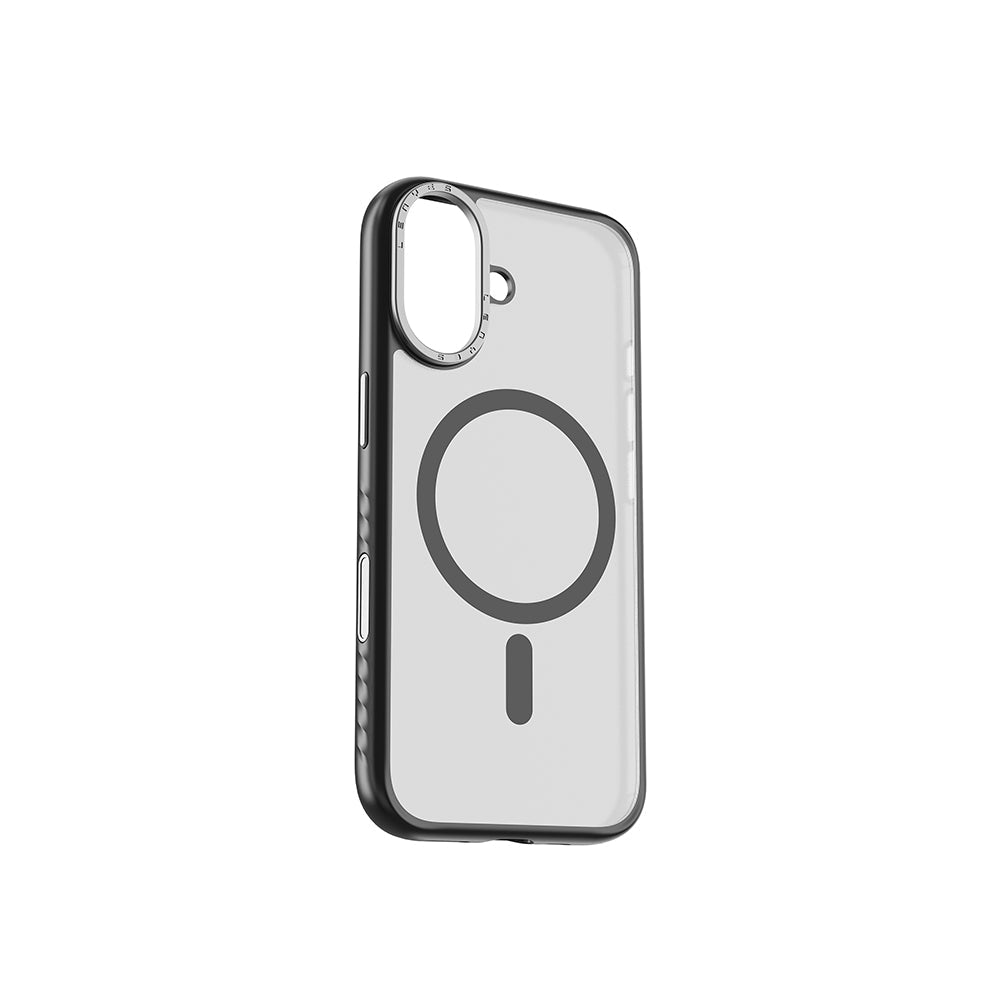 Apple iPhone 17 Kılıf M-safe Şarj Özellikli Metal Kamera Standlı Lenyes CK226 PC Kapak - Görsel 2