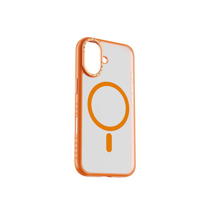 Apple iPhone 17 Kılıf M-safe Şarj Özellikli Metal Kamera Standlı Lenyes CK226 PC Kapak - Görsel 4
