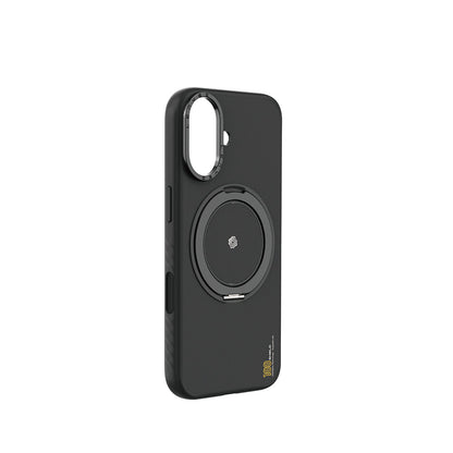 Apple iPhone 17 Kılıf M-safe Şarj Özellikli Metal Standlı Lenyes CK225 Kevlar Kapak - Görsel 2
