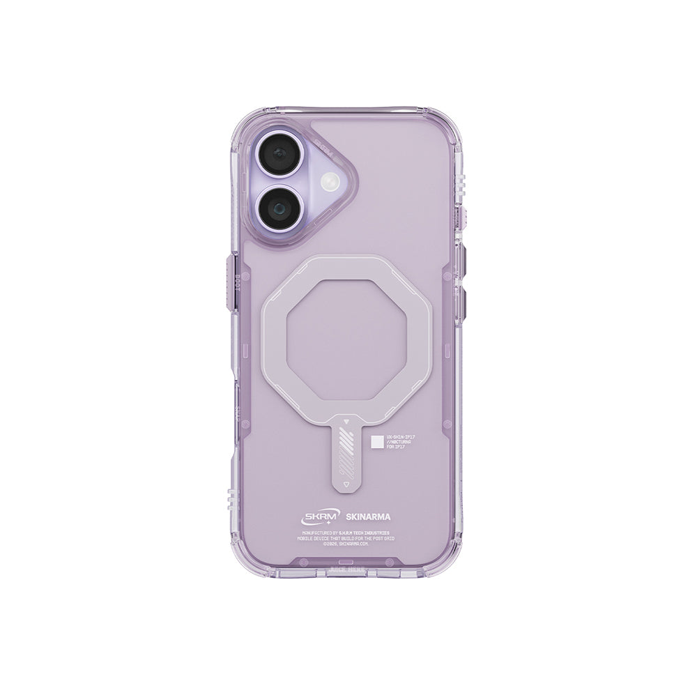 Apple iPhone 17 Kılıf M-safe Şarj Özellikli Şeffaf Airbag Tasarımlı Skinarma Saido Mag-Charge Kapak - Görsel 5