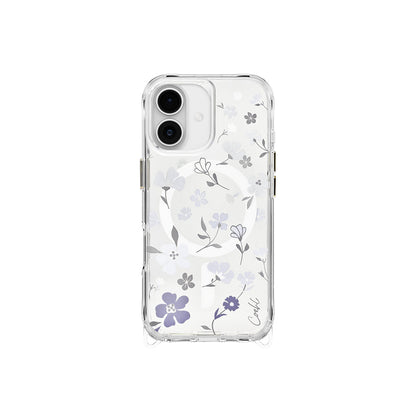 Apple iPhone 17 Kılıf M-safe Şarj Özellikli Şeffaf Arka Yüzey Çiçekli Coehl Amara Kapak - Görsel 2